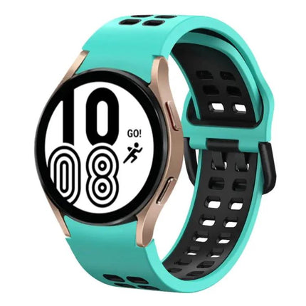 20mm Two-Tone Silicone Band For Samsung Galaxy Watch4