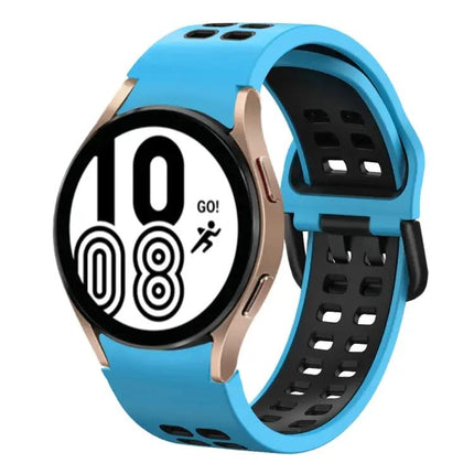 20mm Two-Tone Silicone Band For Samsung Galaxy Watch4