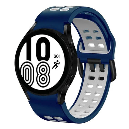 20mm Two-Tone Silicone Band For Samsung Galaxy Watch4