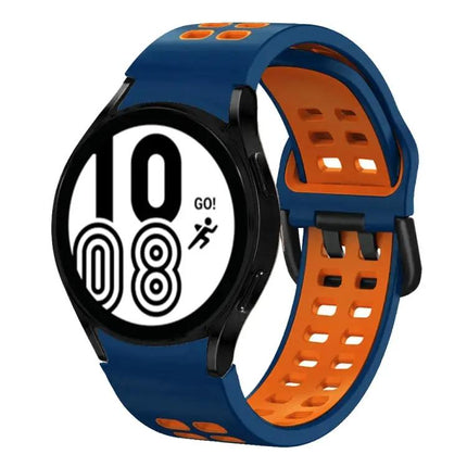 20mm Two-Tone Silicone Band For Samsung Galaxy Watch4