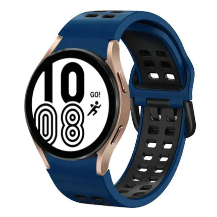 20mm Two-Tone Silicone Band For Samsung Galaxy Watch4