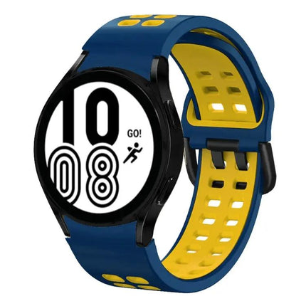 20mm Two-Tone Silicone Band For Samsung Galaxy Watch4