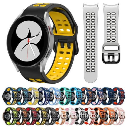 20mm Two-Tone Silicone Band For Samsung Galaxy Watch4
