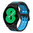 For Samsung Galaxy Watch 4 44mm / Black+Blue