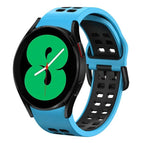 For Samsung Galaxy Watch 4 44mm / Skyblue+Black