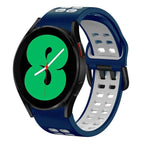 For Samsung Galaxy Watch 4 44mm / Midnight Blue+White