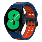 For Samsung Galaxy Watch 4 44mm / Midnight Blue+Red