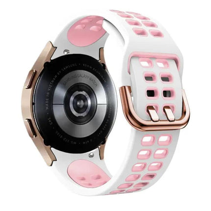 20mm Silicone Two-Tone Breathable Band Samsung Watch4 46mm
