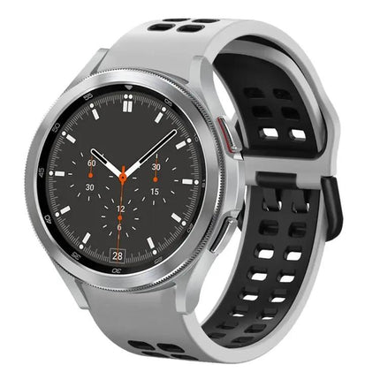 20mm Silicone Two-Tone Breathable Band Samsung Watch4 46mm