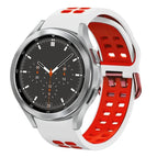 For Samsung Galaxy Watch 4 Classic 46mm / White+Red