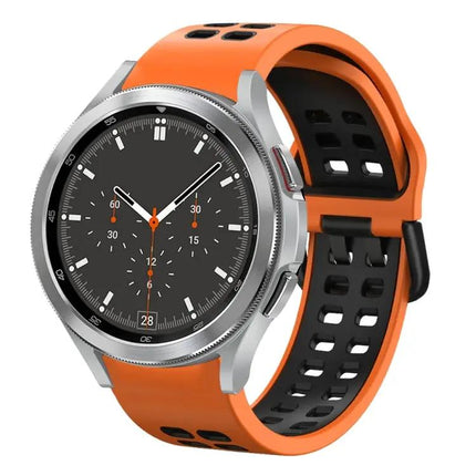 20mm Silicone Two-Tone Breathable Band Samsung Watch4 46mm
