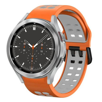 20mm Silicone Two-Tone Breathable Band Samsung Watch4 46mm