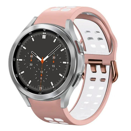 20mm Silicone Two-Tone Breathable Band Samsung Watch4 46mm