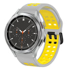 For Samsung Galaxy Watch 4 Classic 46mm / Grey+Yellow