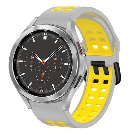 20mm Silicone Two-Tone Breathable Band Samsung Watch4 46mm