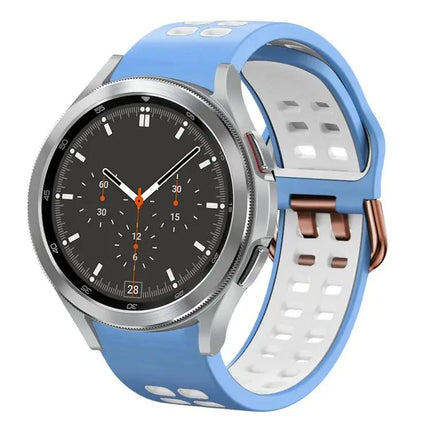 20mm Silicone Two-Tone Breathable Band Samsung Watch4 46mm