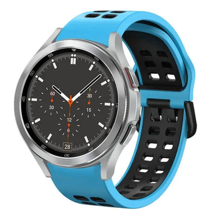 20mm Silicone Two-Tone Breathable Band Samsung Watch4 46mm