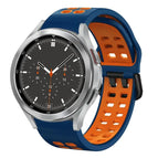For Samsung Galaxy Watch 4 Classic 46mm / Midnight Blue+Orange