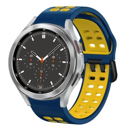 20mm Silicone Two-Tone Breathable Band Samsung Watch4 46mm