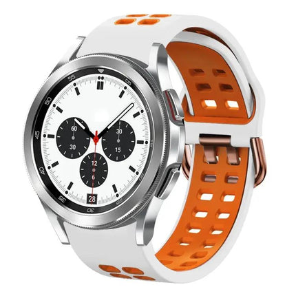 20mm Two-Color Silicone Watch Band For Galaxy Watch 42mm