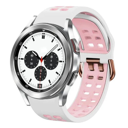 20mm Two-Color Silicone Watch Band For Galaxy Watch 42mm