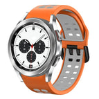 For Samsung Galaxy Watch 4 Classic 42mm / Orange+Grey