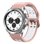 For Samsung Galaxy Watch 4 Classic 42mm / Pink+White