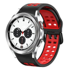 For Samsung Galaxy Watch 4 Classic 42mm / Black+Red