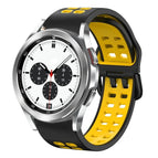 For Samsung Galaxy Watch 4 Classic 42mm / Black+Yellow
