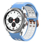 For Samsung Galaxy Watch 4 Classic 42mm / Light Blue+White