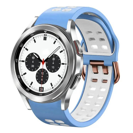20mm Two-Color Silicone Watch Band For Galaxy Watch 42mm