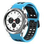 For Samsung Galaxy Watch 4 Classic 42mm / Skyblue+Black
