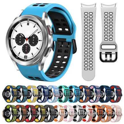 20mm Two-Color Silicone Watch Band For Galaxy Watch 42mm