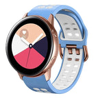 For Galaxy Watch Active 2 / Light Blue+White