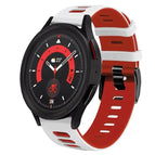 For Samsung Galaxy Watch 5  40mm / White+Red