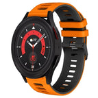 For Samsung Galaxy Watch 5  44mm / Orange+Black