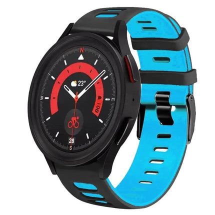 20mm Two-Tone Silicone Watch Band for Galaxy Watch 5 44mm