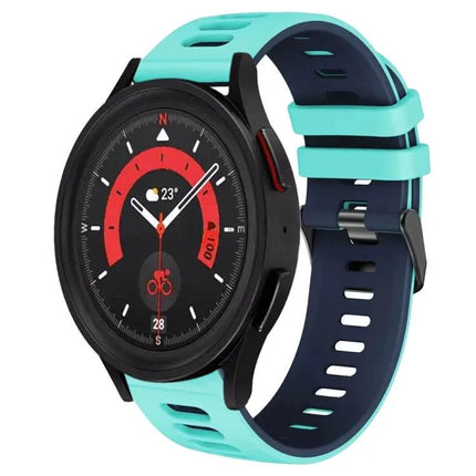 20mm Two-Tone Silicone Watch Band for Galaxy Watch 5 44mm