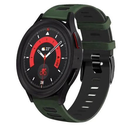 20mm Two-Tone Silicone Watch Band for Galaxy Watch 5 44mm