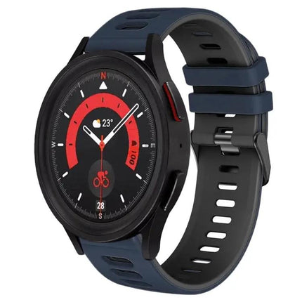 20mm Two-Tone Silicone Watch Band for Galaxy Watch 5 44mm
