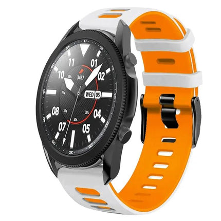 20mm Two Tone Silicone Watch Band For Galaxy Watch 5 Pro