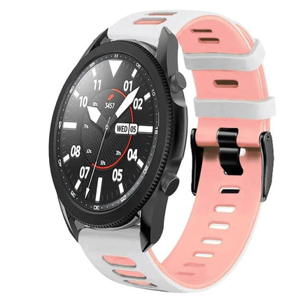 20mm Two Tone Silicone Watch Band For Galaxy Watch 5 Pro