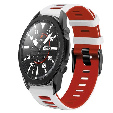20mm Two Tone Silicone Watch Band For Galaxy Watch 5 Pro
