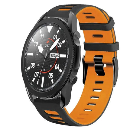 20mm Two Tone Silicone Watch Band For Galaxy Watch 5 Pro