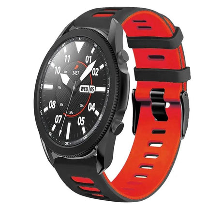 20mm Two Tone Silicone Watch Band For Galaxy Watch 5 Pro