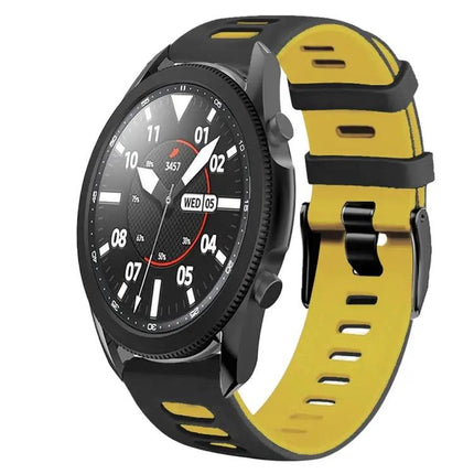 20mm Two Tone Silicone Watch Band For Galaxy Watch 5 Pro