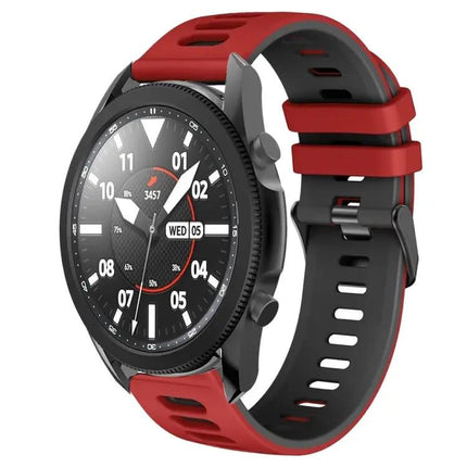 20mm Two Tone Silicone Watch Band For Galaxy Watch 5 Pro
