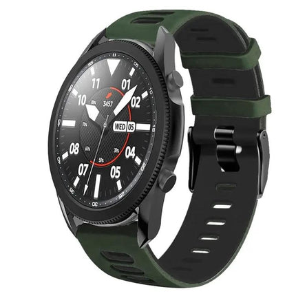 20mm Two Tone Silicone Watch Band For Galaxy Watch 5 Pro