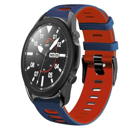 20mm Two Tone Silicone Watch Band For Galaxy Watch 5 Pro