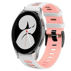 For Samsung Galaxy Watch 4 40mm / White+Pink